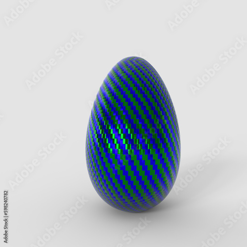 Egg Standing In Clear White Background