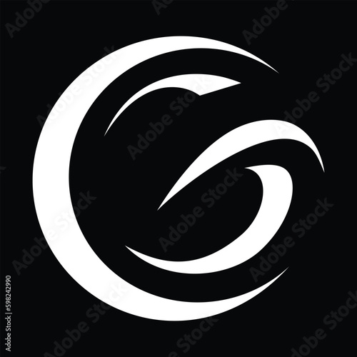 G logo design concept with background. Initial based creative minimal monogram icon letter. Modern luxury alphabet vector design