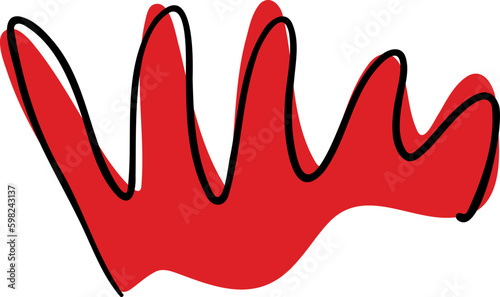 Abstract Modern Line Shape