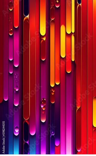 Bright colourful abstract geometric texture - AI generative art