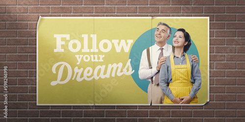 Follow your dreams inspirational ad photo