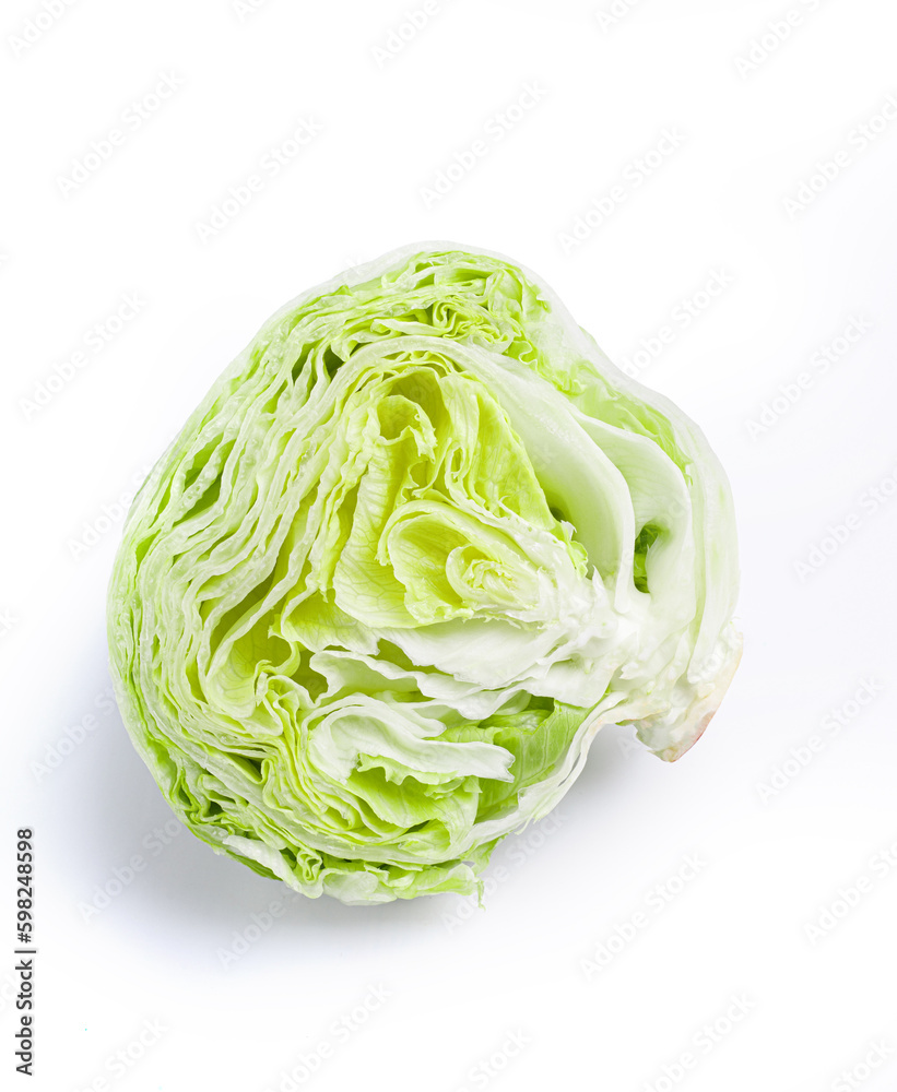 iceberg lettuce isolated on white background iceberg lettuce isolated on white background