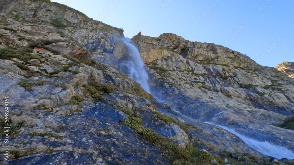 cute mountain high land fast water fall at summertime day - photo of nature cute mountain high land fast water fall at summertime day - photo of nature