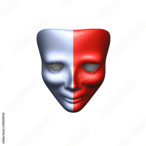 the mask expresses someone behind the mask has its own personality