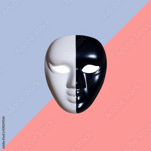 the mask expresses someone behind the mask has its own personality
