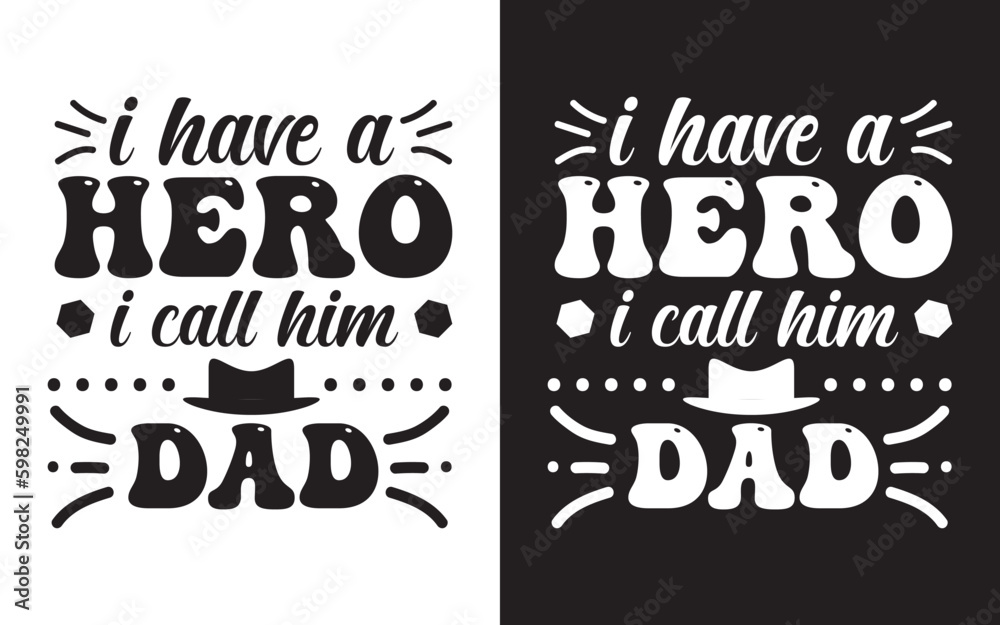 Dad Typography Vector Design, Fathers T shirt Design, Happy Fathers Day