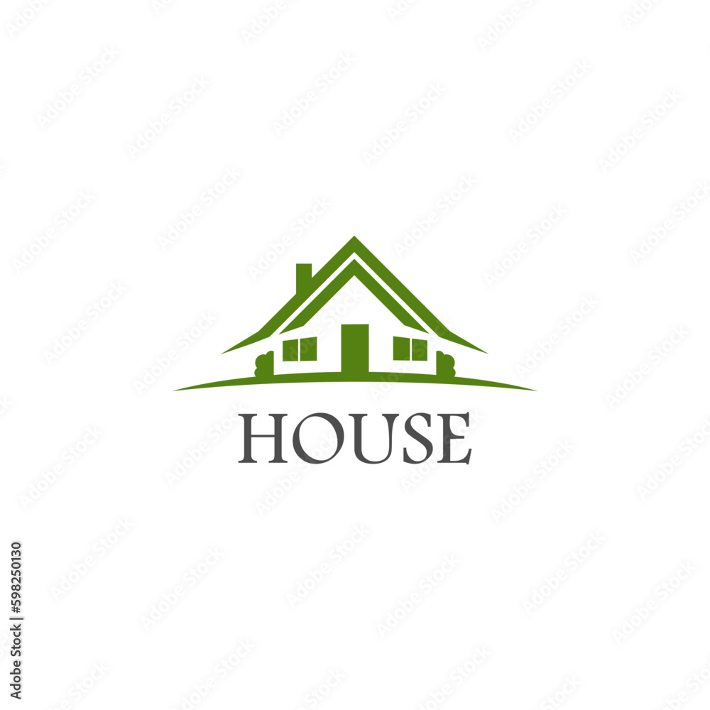 Logo House abstract real estate isolated on white background Logo House abstract real estate isolated on white background