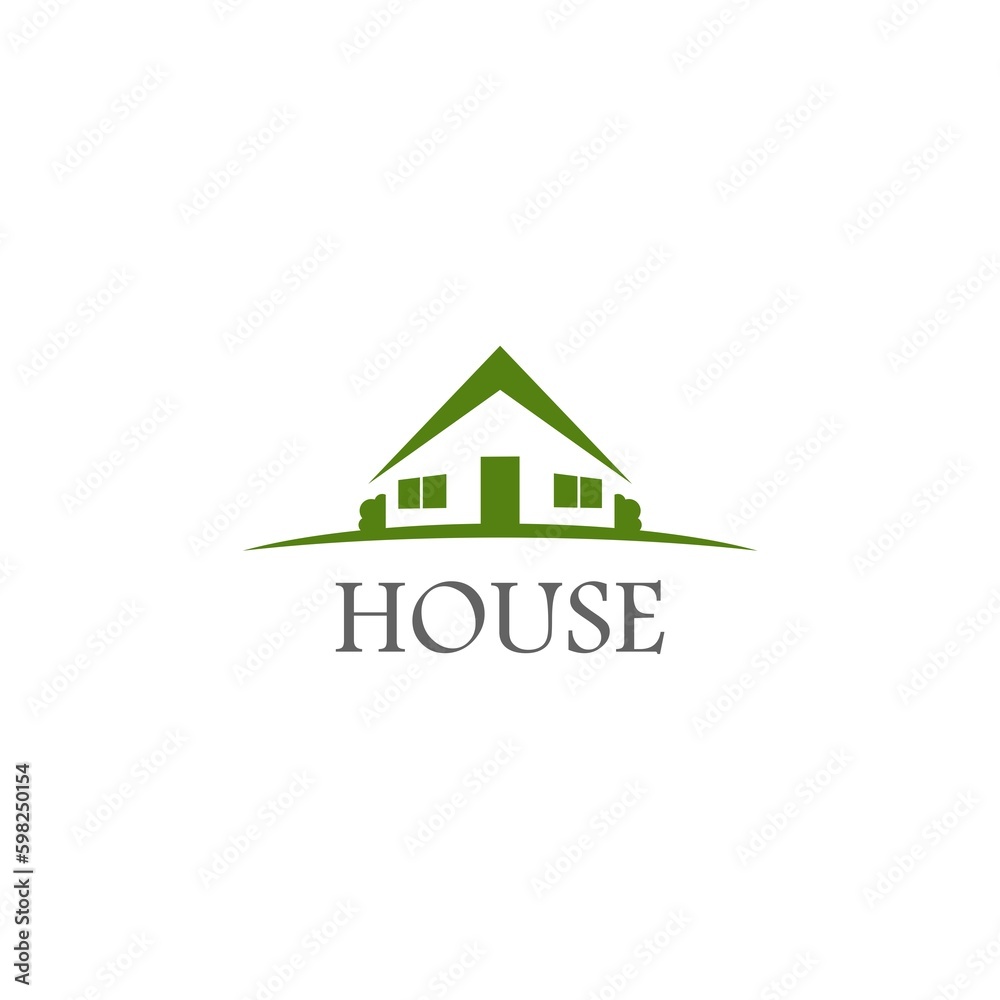 Logo House abstract real estate isolated on white background Logo House abstract real estate isolated on white background