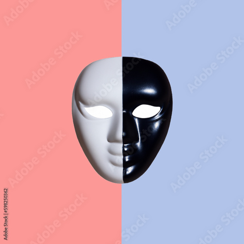 the mask expresses someone behind the mask has its own personality