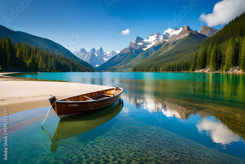 lake in the mountains