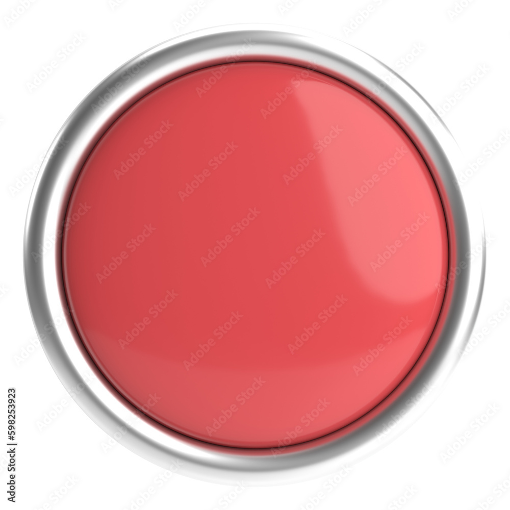 3D circle button. Empty button. 3D illustration. 3D circle button. Empty button. 3D illustration.