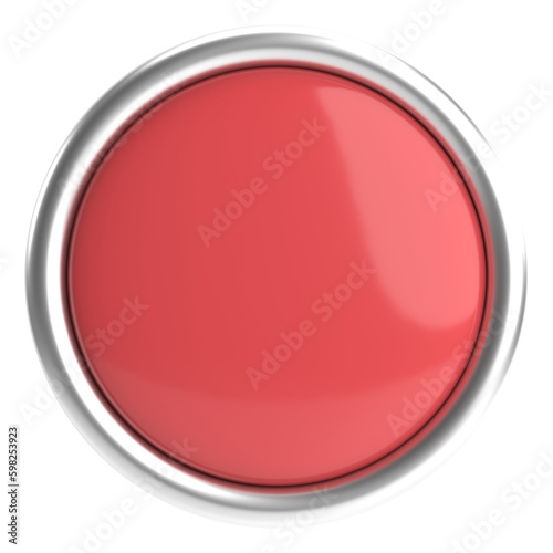 Free Download 3D circle button. Empty button. 3D illustration. - GFXLoad