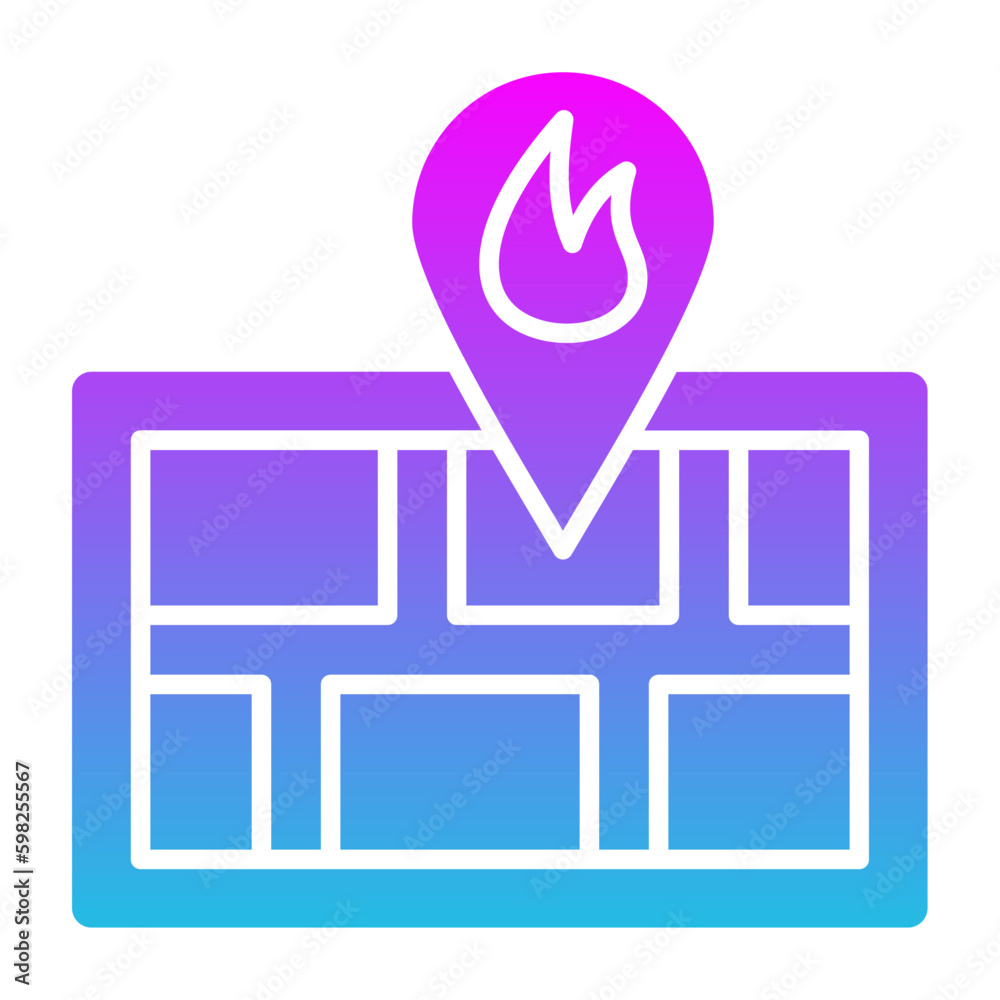 Fire Location Icon Fire Location Icon
