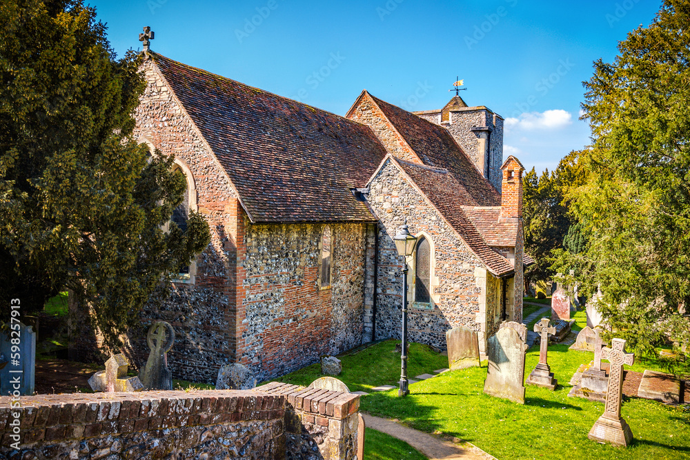 St Martin's Church in Canterbury, the first church founded in England.