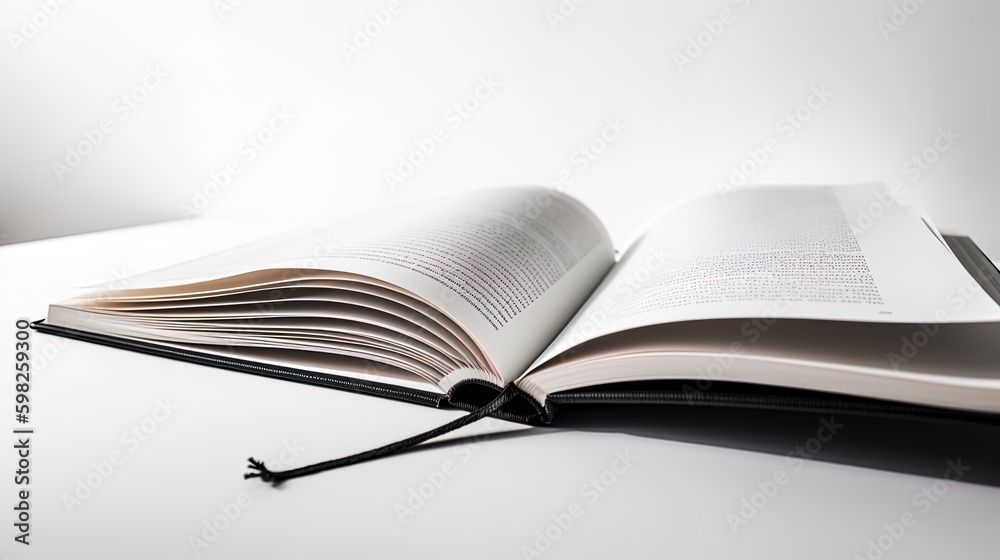 Open book with white background with copy space stack of books on table knowledge education background WORLD BOOK AND COPYRIGHT DAY Open book with white background with copy space stack of books on table knowledge education background WORLD BOOK AND COPYRIGHT DAY