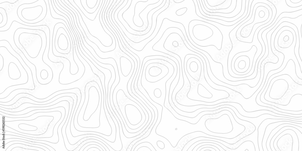 Abstract pattern with lines. Abstract sea map geographic contour map and topographic contours map background. Abstract white pattern topography vector background. Topographic line map background.