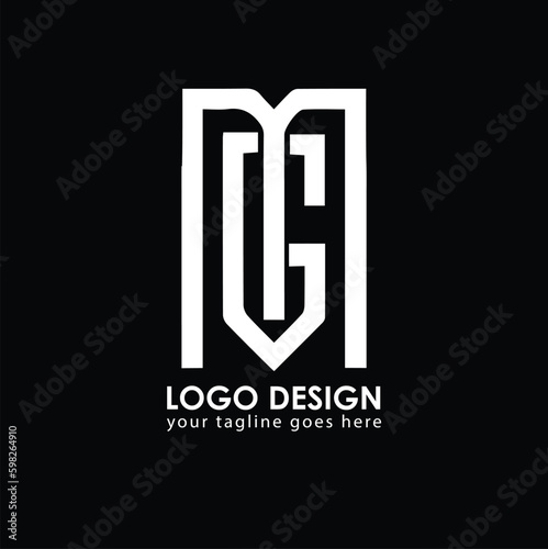 MG GM Logo Design, Creative Minimal Letter GM MG Monogram