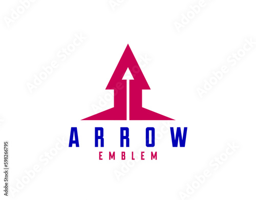 Arrow up vector logo, busin...
