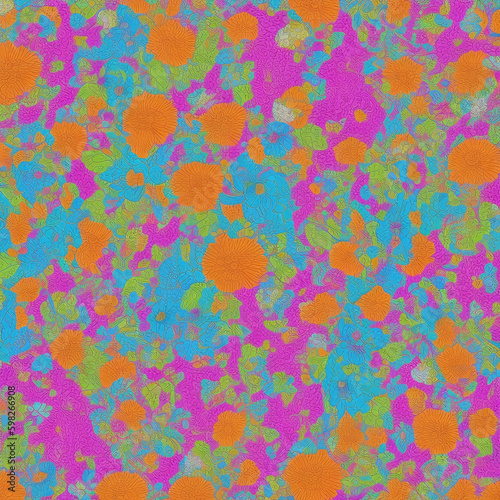 Flower like pattern created with Generative AI