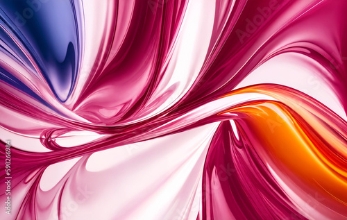 abstract liquid flow background with generative AI technology