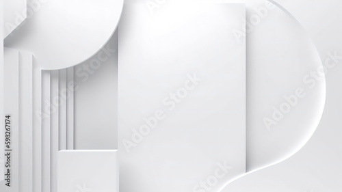 Abstract white and grey background. polygonal art pattern style Geometry texture futuristic.