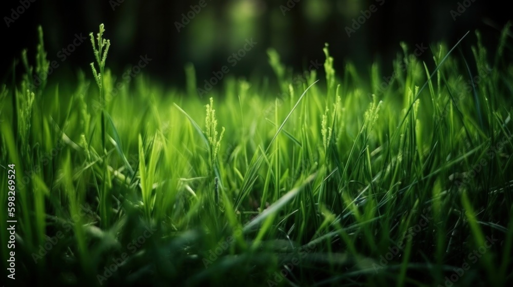 abstract green grass background. AI generated. abstract green grass background. AI generated.