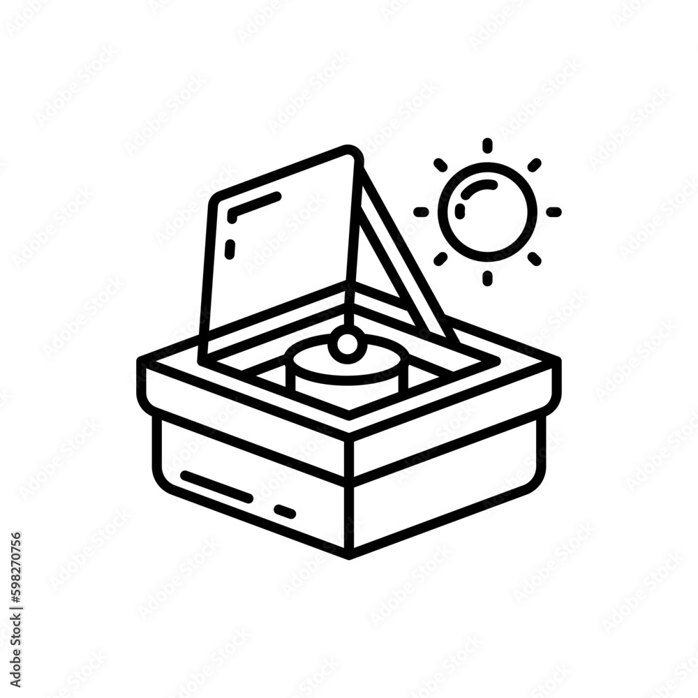 Solar Oven icon in vector. Illustration Solar Oven icon in vector. Illustration