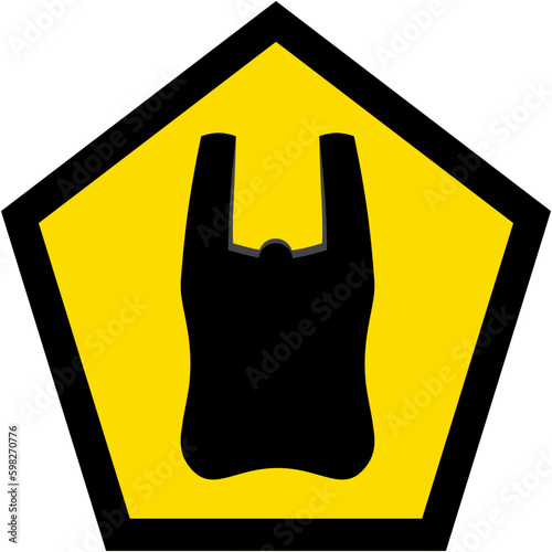Plastic Bag Warning Safety Protection Sign Symbol

