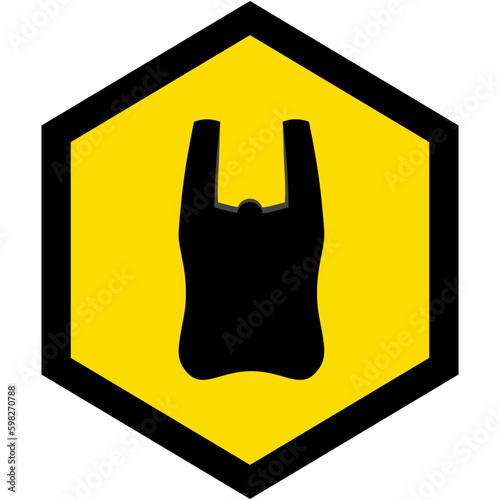 Plastic Bag Warning Safety Protection Sign Symbol
