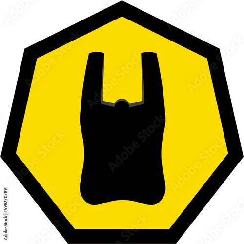 Plastic Bag Warning Safety Protection Sign Symbol
