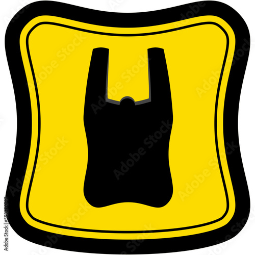 Plastic Bag Warning Safety Protection Sign Symbol
