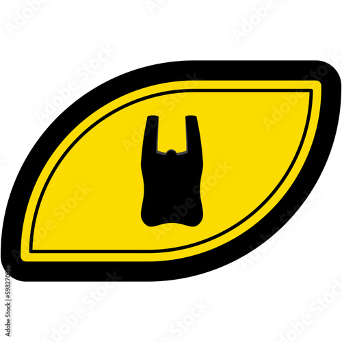 Plastic Bag Warning Safety Protection Sign Symbol
