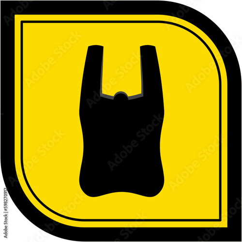 Plastic Bag Warning Safety Protection Sign Symbol
