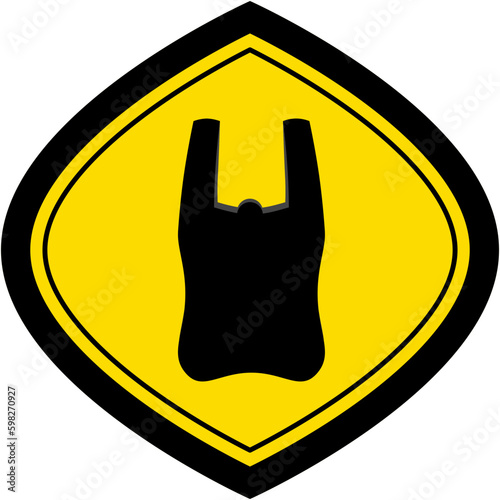 Plastic Bag Warning Safety Protection Sign Symbol

