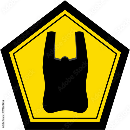 Plastic Bag Warning Safety Protection Sign Symbol
