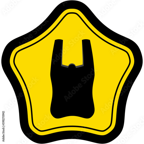 Plastic Bag Warning Safety Protection Sign Symbol

