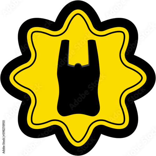 Plastic Bag Warning Safety Protection Sign Symbol

