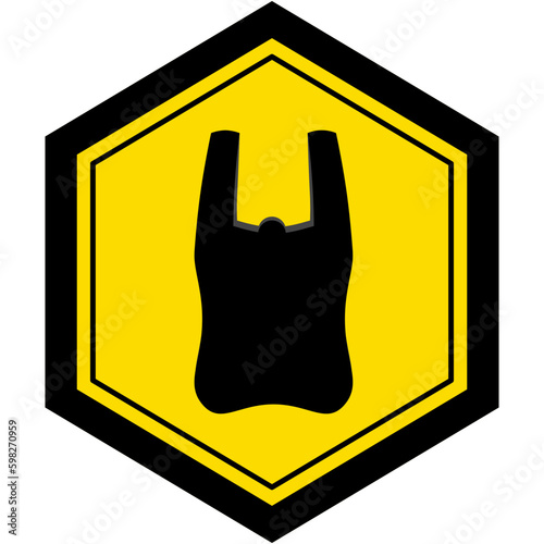 Plastic Bag Warning Safety Protection Sign Symbol
