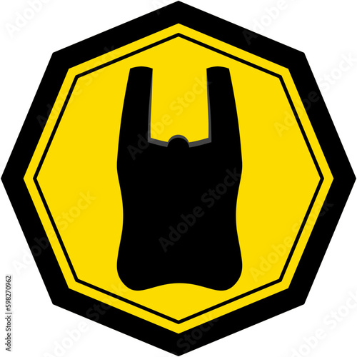 Plastic Bag Warning Safety Protection Sign Symbol

