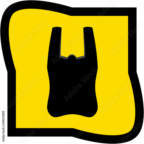 Plastic Bag Warning Safety Protection Sign Symbol
