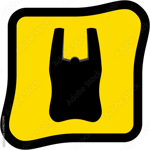 Plastic Bag Warning Safety Protection Sign Symbol
