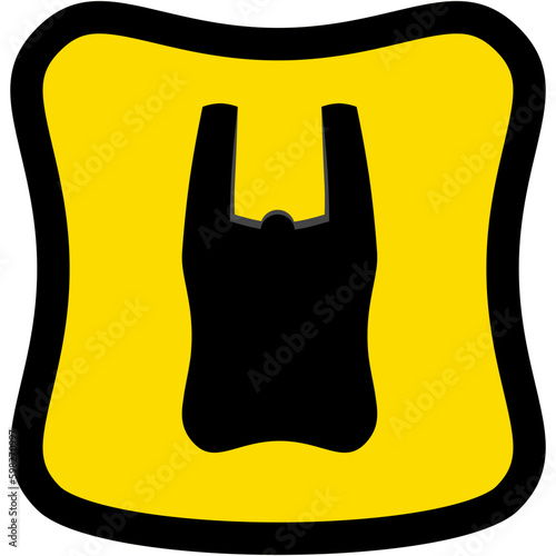 Plastic Bag Warning Safety Protection Sign Symbol
