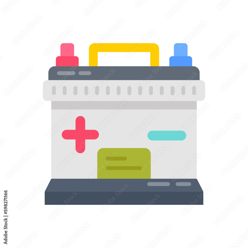 Battery icon in vector. Illustration