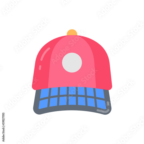 Solar Powered Cap icon in vector. Illustration