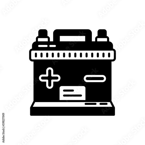 Battery icon in vector. Illustration