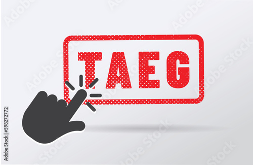 tampon TAEG - taux annuel effectif global (TAEG)