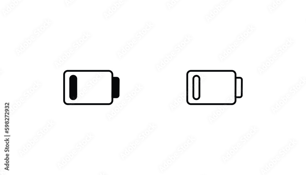 battery low icon design with white background stock illustration battery low icon design with white background stock illustration