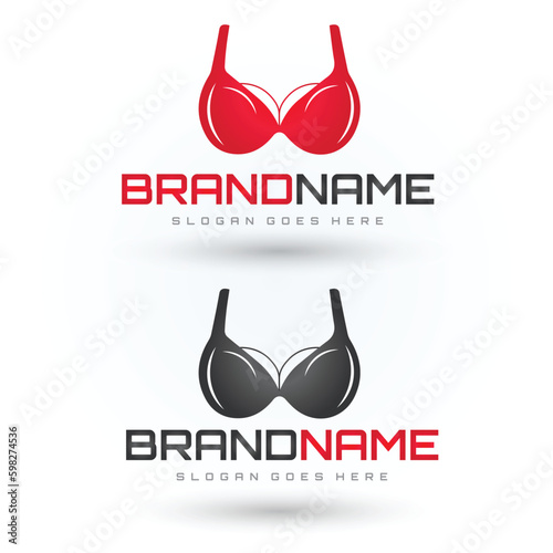 bra, lingerie vector logo design