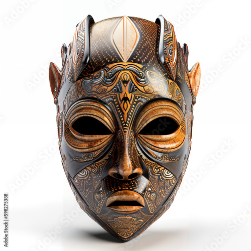 African ancient, wooden mask