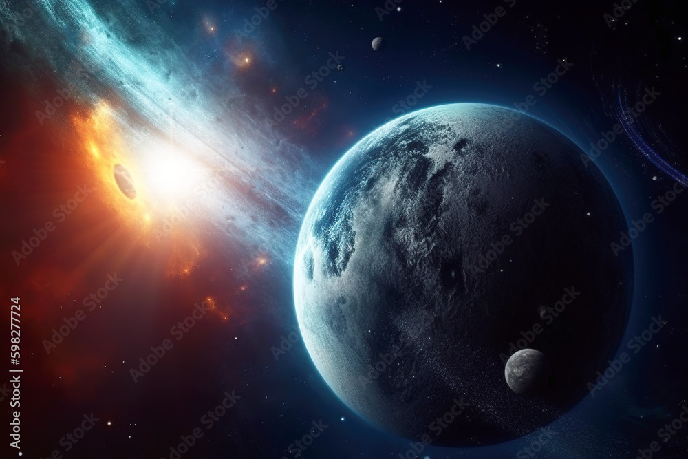 Obraz premium Background of galaxy and stars